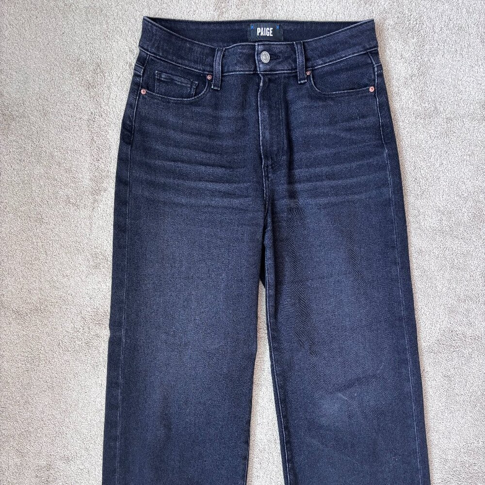 Paige Anessa Wide Leg Jean, Size 28, Black - Excellent Condition - Picture 4 of 7